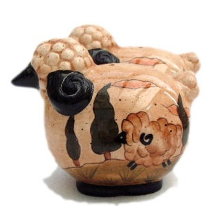 Sheep Salt and Pepper Cruet - with landscape design