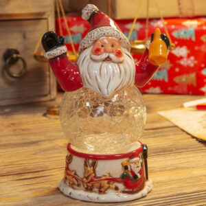 Light-Up Santa Ornament with LEDs