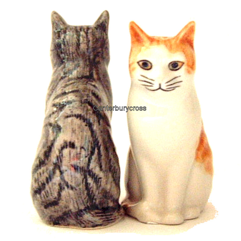 Novelty Salt and Pepper Pots - Cats by Quail Ceramics (Patience and Squash) - Image 2