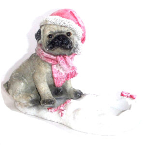 Christmas Pug Tea-light Holder