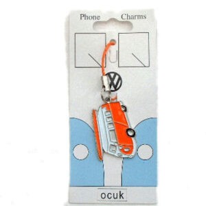 VW Camper Phone Charm in Orange