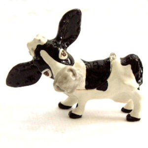 Ermintrude the Cow Jewelled and Enamelled Trinket Box from the Little Paws range by Arora Design