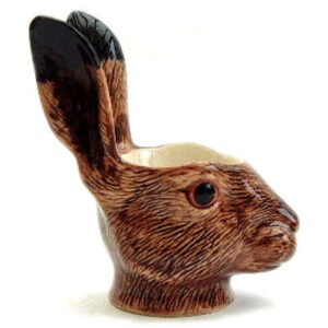 Hare's Head Egg Cup by Quail Ceramics