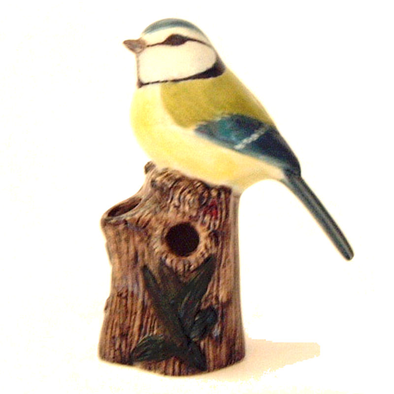 Blue Tit Bud Vase by Quail Ceramics