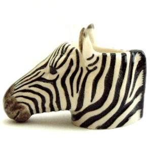 Zebra's Head Eggcup by Quail Ceramics
