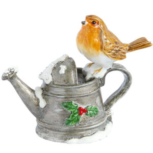 Robin on Watering Can Craycombe Trinket Box by Arora Design