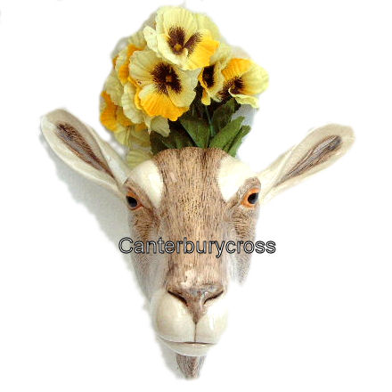 British Toggenburg Goat Wall Vase by Quail Ceramics - Image 2