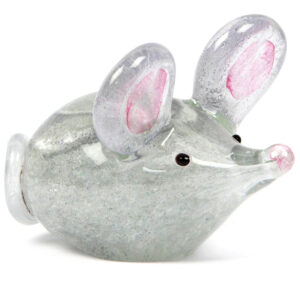 Light Grey Glass Mouse from the Juliana Collection