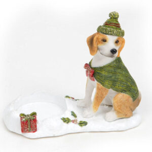 Beagle with Hat and Cape Tea-light Holder