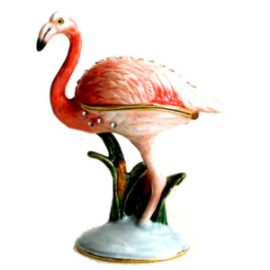 Flamingo Secrets Trinket Box by Arora Design