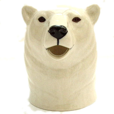 Polar Bear Jug (medium) by Quail Ceramics