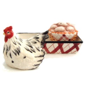 Hen on Nest Salt and Pepper Cruet