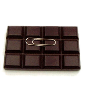 Bar of Chocolate Magnetic Paper Clip Holder