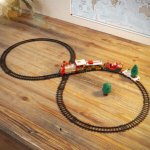 Christmas Train and Track Set - 20 Pieces