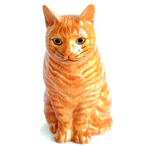 Vincent Flower Vase by Quail Ceramics Small - Ginger Tabby Cat