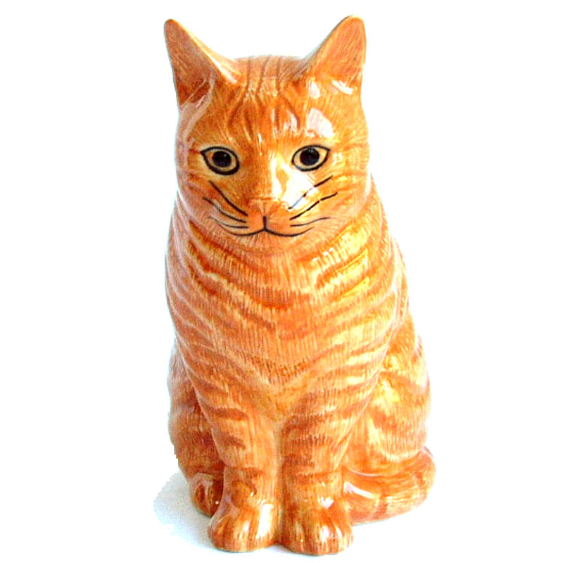Vincent Flower Vase by Quail Ceramics Large - Ginger Tabby Cat