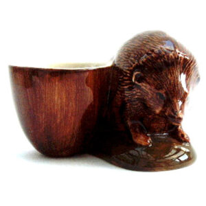 Hedgehog with Egg Cup By Quail Ceramics