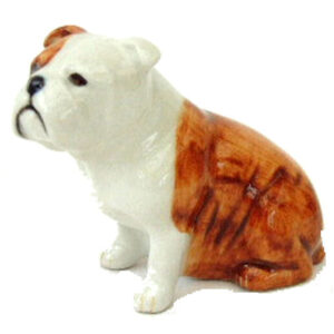 English Bulldog Figure by Quail Ceramics - Mainly White