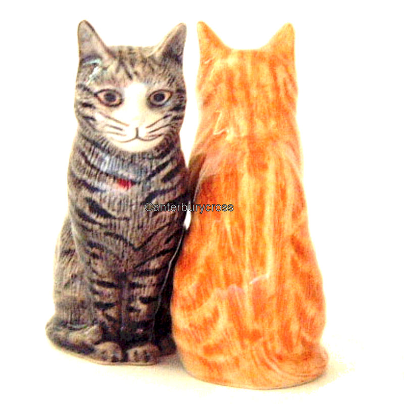 Novelty Salt and Pepper Pots - Cats by Quail Ceramics (Patience and Squash) - Image 3
