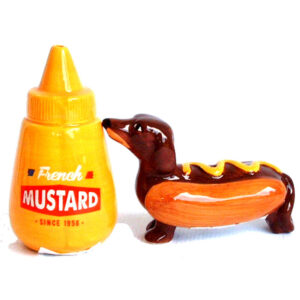 Hot-Dog and Mustard Novelty Salt and Pepper Set
