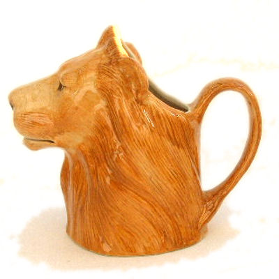 Lion Jug - medium - by Quail Ceramics