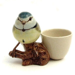 Blue Tit with Egg Cup by Quail Ceramics