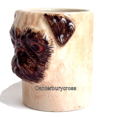 Fawn Pug Pencil/All-purpose Pot by Quail Ceramics - Image 2
