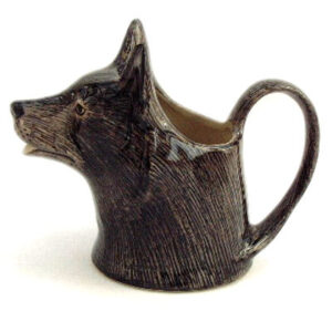 Wolf Jug - medium - by Quail Ceramics
