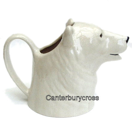 Polar Bear Jug (medium) by Quail Ceramics - Image 2