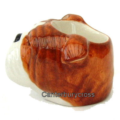 English Bulldog's Head Eggcup by Quail Ceramics - Image 2