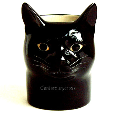 Lucky the Black Cat Pencil Pot by Quail Ceramics - Image 2