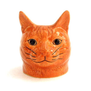 Ginger Cat's Head Egg Cup - Vincent by Quail Ceramics