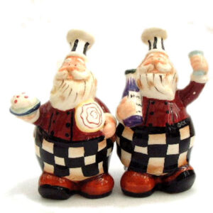 Santa Chefs Salt and Pepper Pots