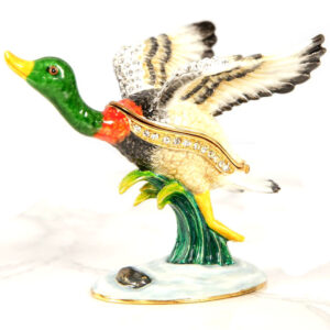 Flying Mallard Duck Treasured Trinket Box from the Juliana Collection
