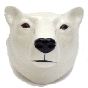 Polar Bear Wall Vase by Quail Ceramics