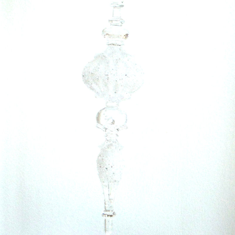 White Icicle Tree Ornament - Style 1