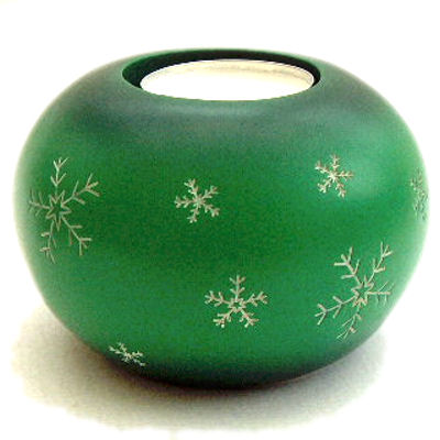 Green Tea-light Holder for Noel - Image 2