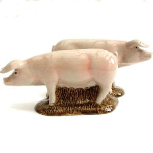 British Lop Pig Salt and Pepper Pots by Quail Ceramics