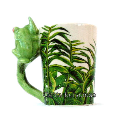 Mug With 3-D Tree-frog Handle - Image 3