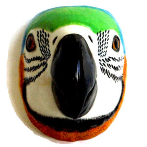 Macaw Wall Vase by Quail Ceramics