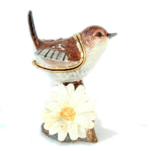 Wren Jewelled and Enamelled Box with a Secret