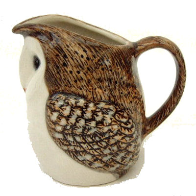 Barn Owl Jug by Quail Ceramics