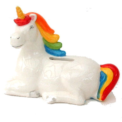 China Unicorn and Rainbow Moneybox