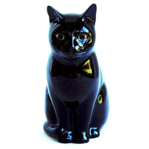 Lucky the Black Cat Small Flower Vase by Quail Ceramics