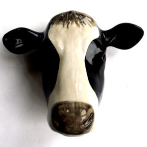 Friesian Cow Wall Vase/Wall Pocket by Quail Ceramics