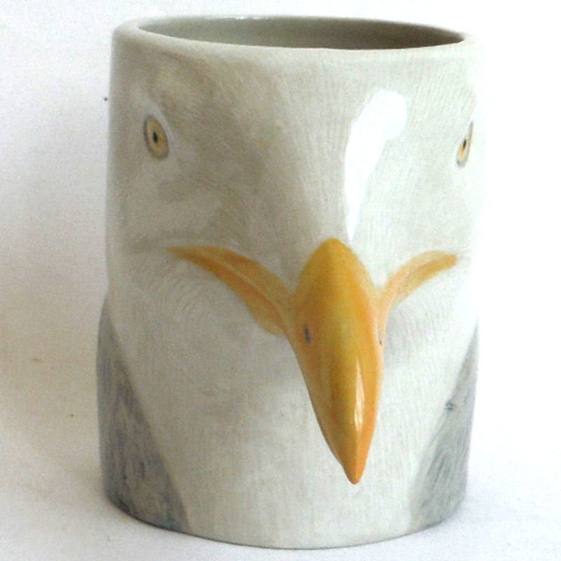 Herring Gull Pencil Pot/All-purpose Pot by Quail Ceramics