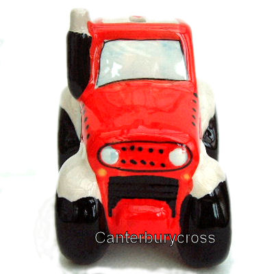 Modern Red Tractor Moneybox - Image 3