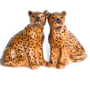 Leopards Cruet (Salt and Pepper Shakers) by Quail Ceramics
