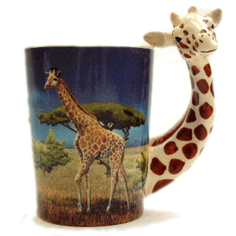 Giraffe Mug with 3-D Handle