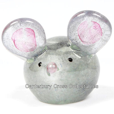 Light Grey Glass Mouse from the Juliana Collection - Image 2